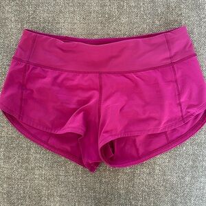Pink Speed Up Low-Rise Lined Short 2.5"